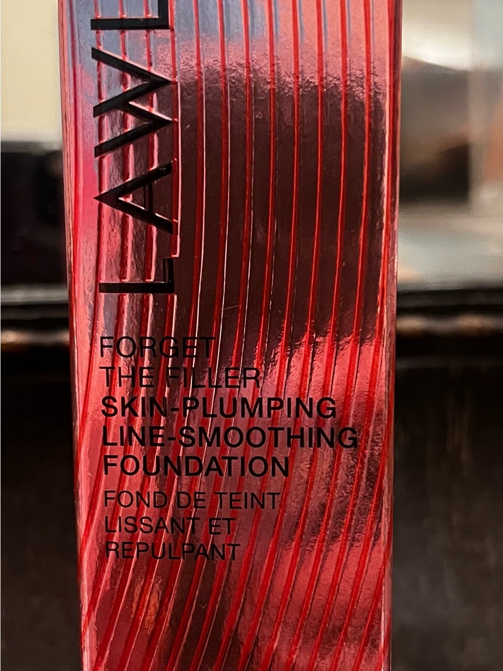 LAWLESS Forget The Filler Foundation in Shiny Red Packaging